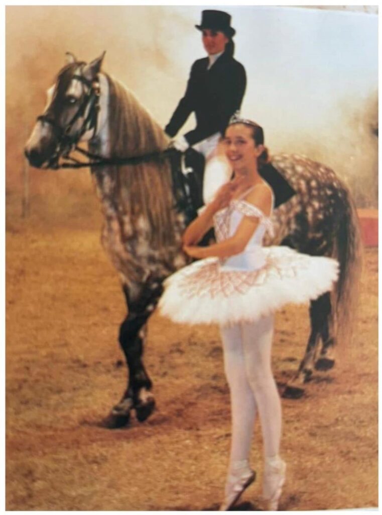 Ballerina with horse